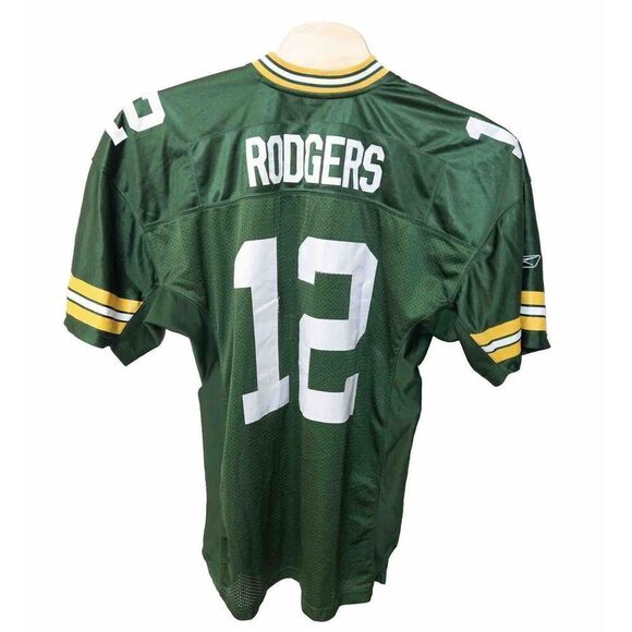 Reebok Authentic Stitched Jersey Aaron Rodgers Greenbay Mens Size 50 - Picture 2 of 7